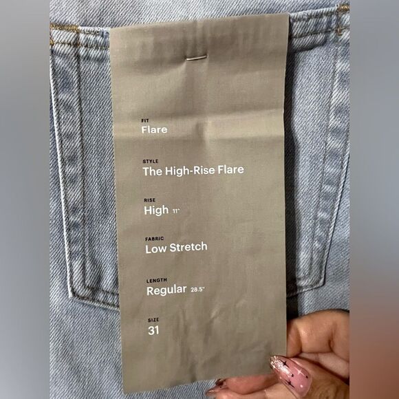 NWT EVERLANE The High-Rise Flare Jean - Size 31 - Picture 6 of 9